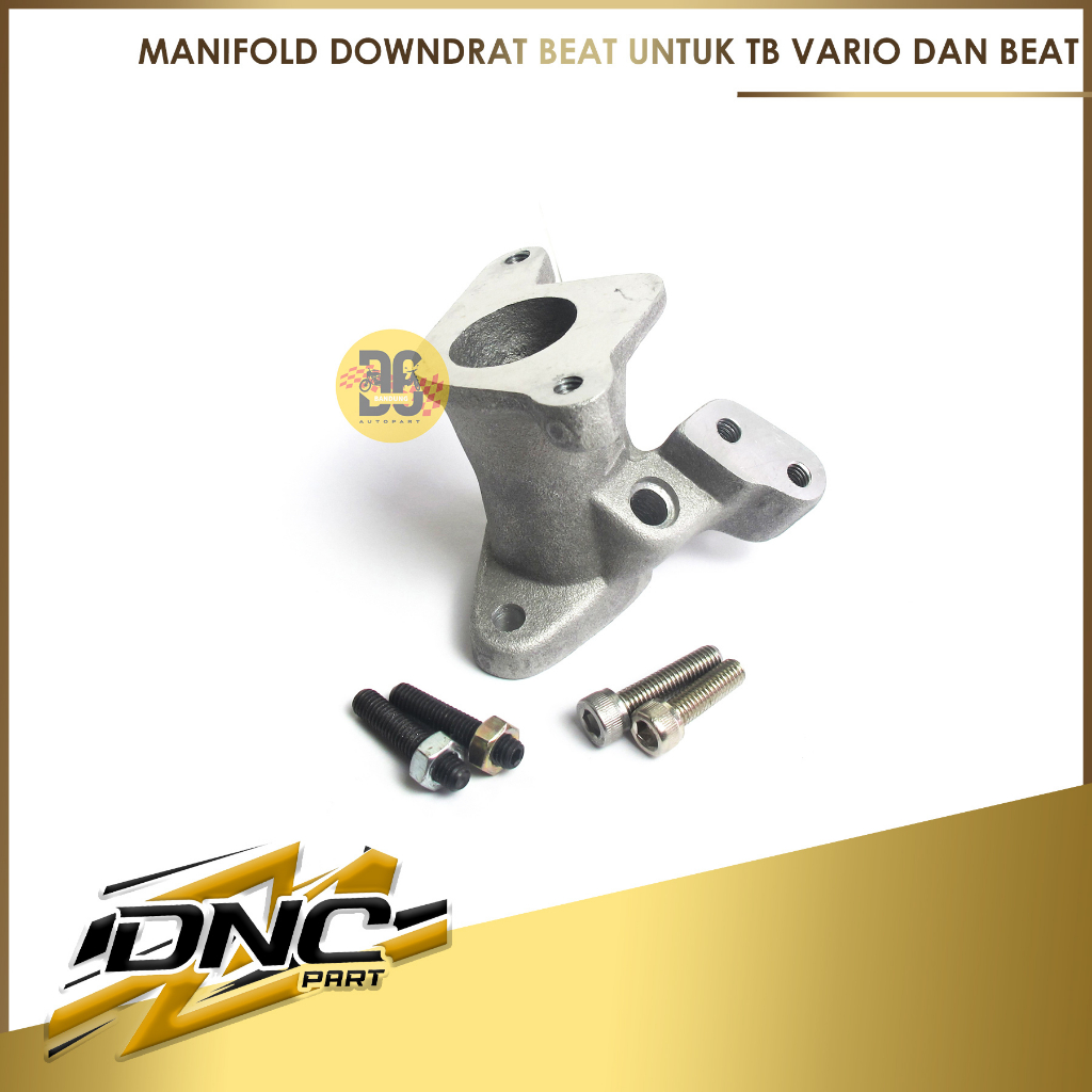 INTAKE MANIFOLD DOWNDRAFT BEAT SCOOPY FI VARIO 110 FI MEMAKAI TB VARIO DAN BEAT FULL ALUMUNIUM