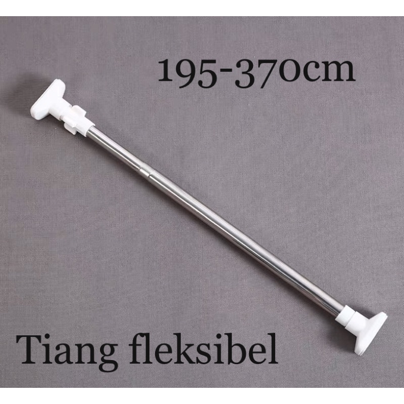 tiang fleksibel 183cm-355cm/ tiang gorden kolong dapur/ tiang kamar mandi / tiang serba guna / tiang fleksibel 3 meter / tongkat fleksibel gorden / tongkat pipa ajaib / tongkat kolong dapur / tongkat tanpa paku