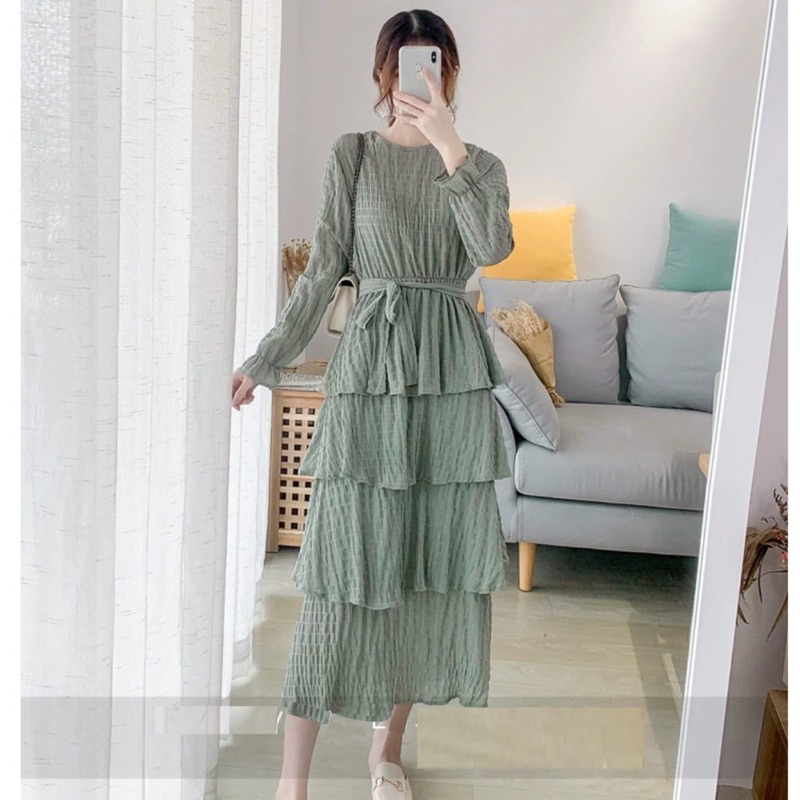 PANJANG Lingulatia Dress Import 81280 3M - DRESS WANITA/DRESS PESTA/BAJU IMPORT/CASUAL DRESS/BOHEMIA