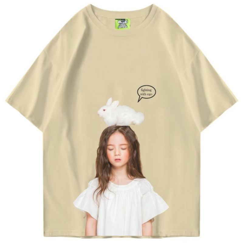 kaos pria distro tshirt oversize cowok atasan wanita voski