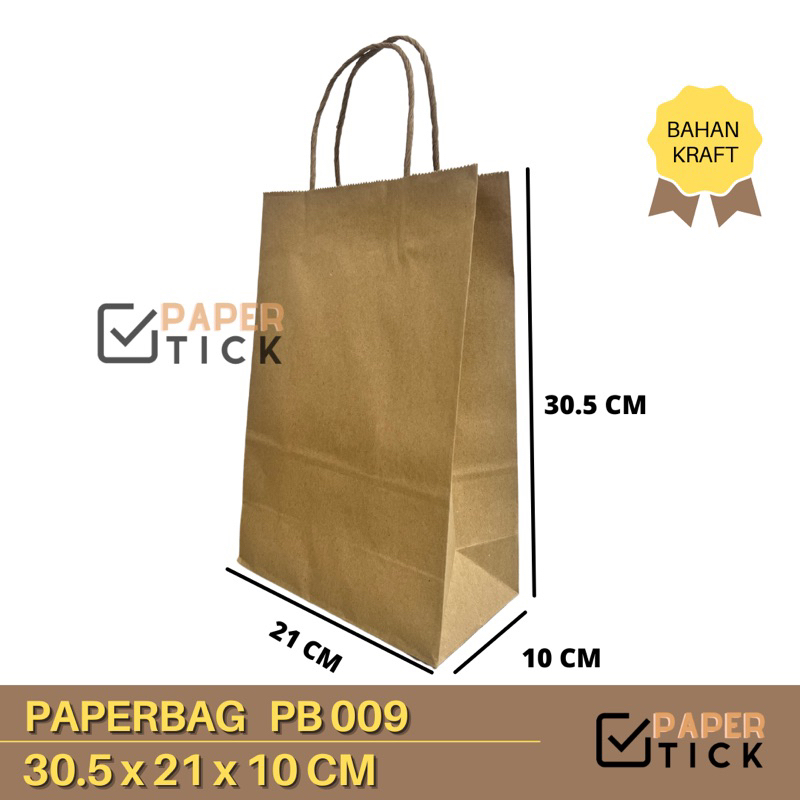 

Paper Bag 30.5x21x10 CM Paperbag PB09 Kertas Kantong Kemasan