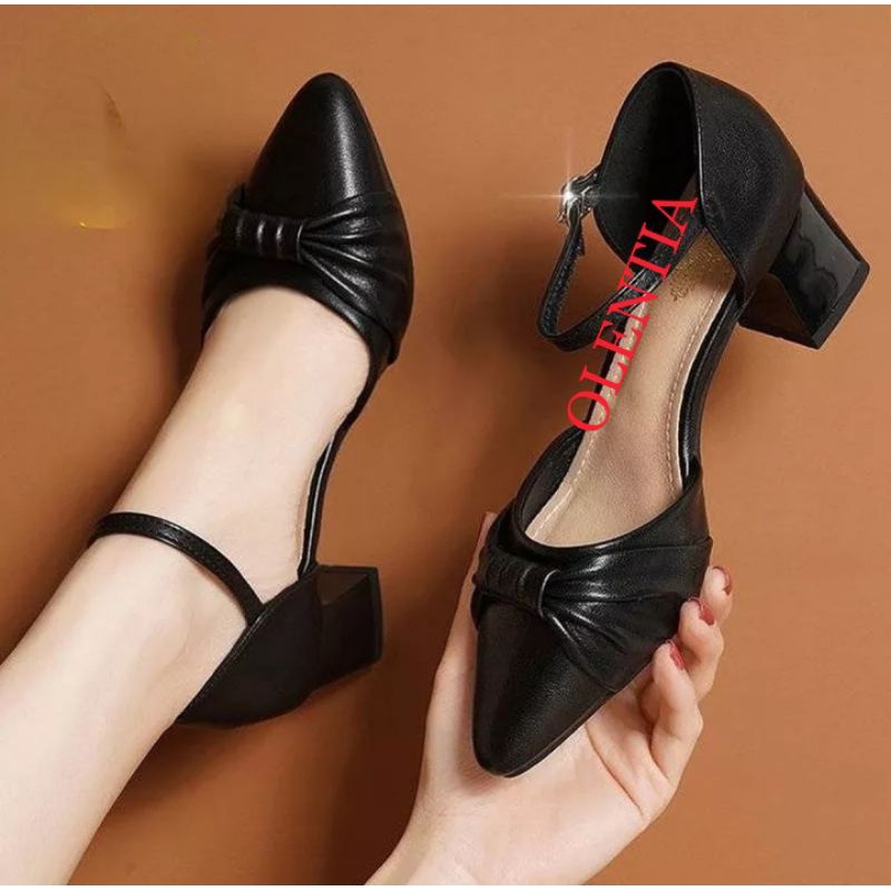 Sepatu Wanita Sepatu hak mules 5cm KH 04