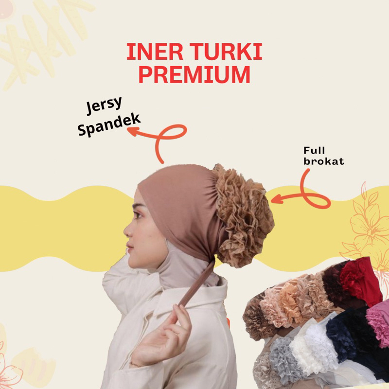 Iner Turki / Dalaman turki renda/ciput turki/dalaman turki renda/ciput renda brokat/INER TURKI PREMI