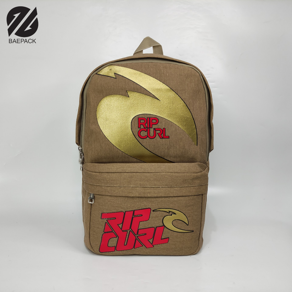 Tas Ransel Pria Dewasa Premium Rip Curl Gold Hitam Original Baepack / Tas Backpack Cowok / Tas Punggung / Tas Sekolah / Tas Kanvasa