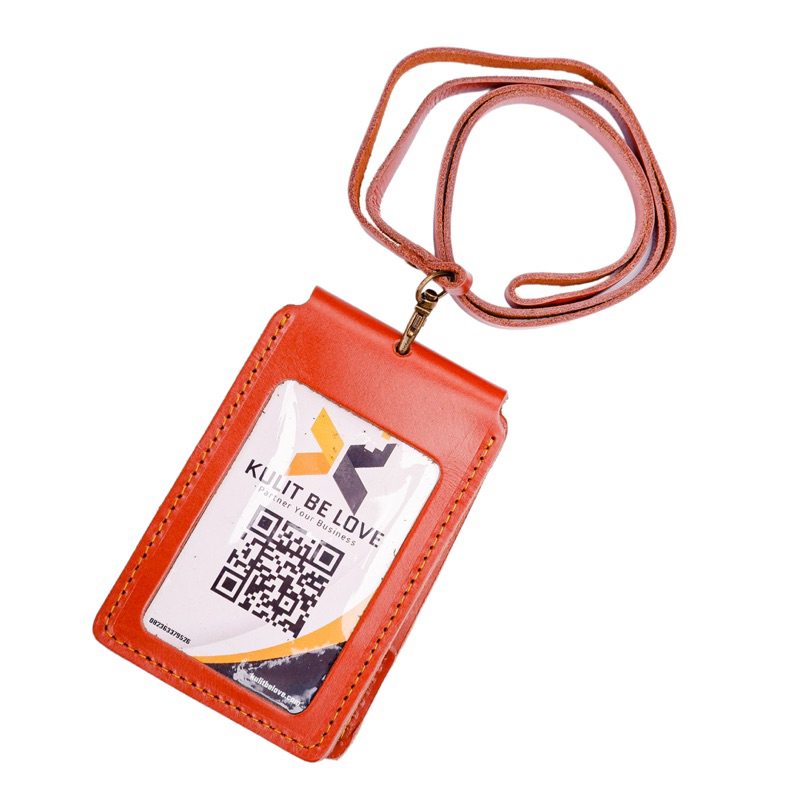 KBL Id Card Holder Kulit Asli Magnet 1 Sisi Id Card Saku