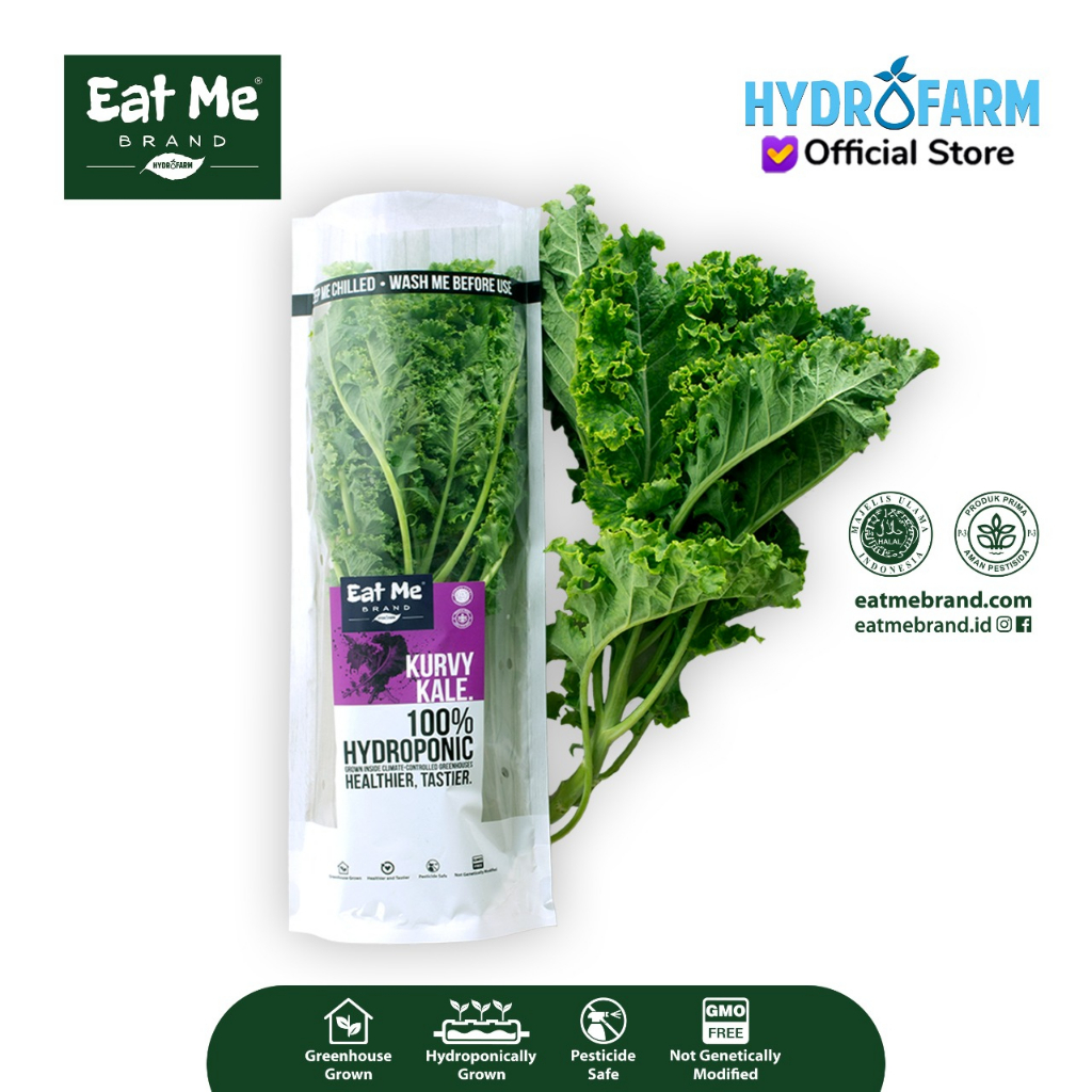 

Eat Me Brand - Sayur Kurvy Kale Hidroponik Perpack 200gr