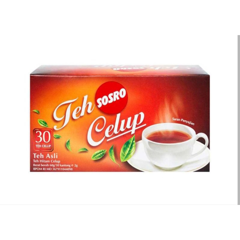 

Teh Celup Sosro Black Tea 30 Kantong Celup