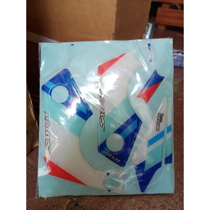 Sticker timbul fotstep satria fu team suzuki