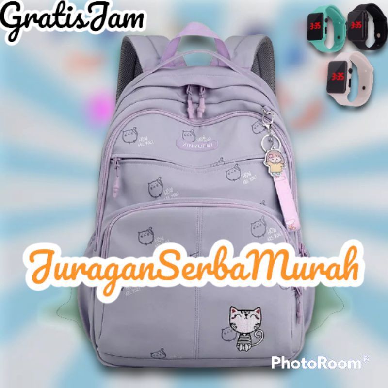 Tas Ransel sekolah SD smp perempuan Ukuran besar Murah