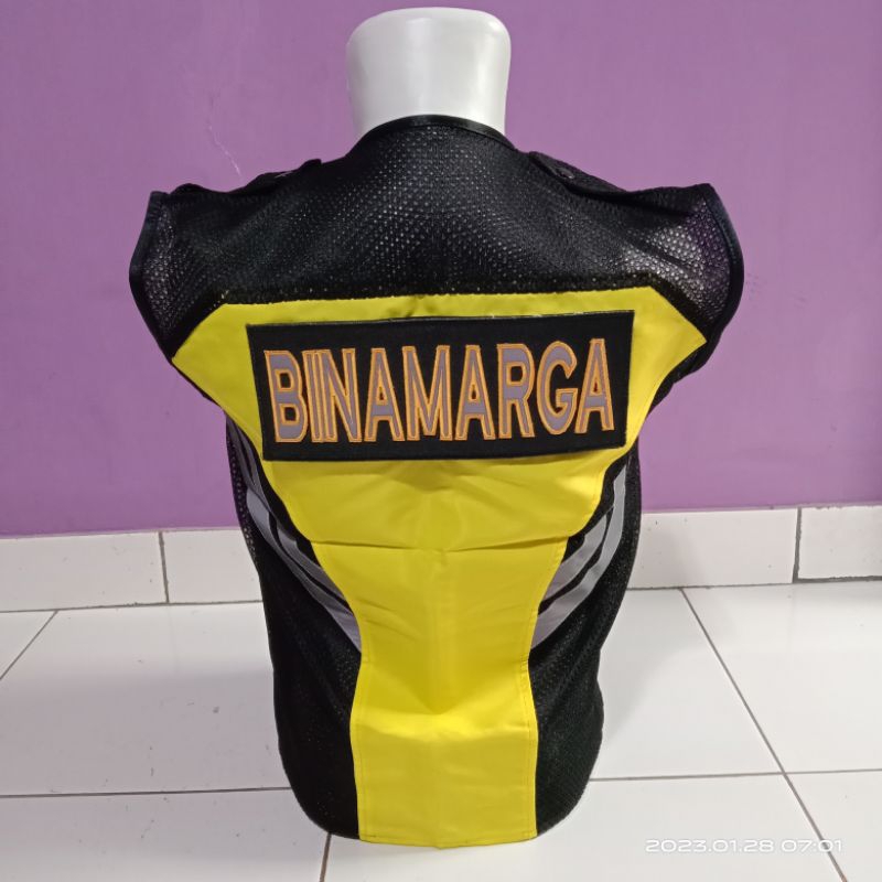 Rompi BINAMARGA taslan kuning