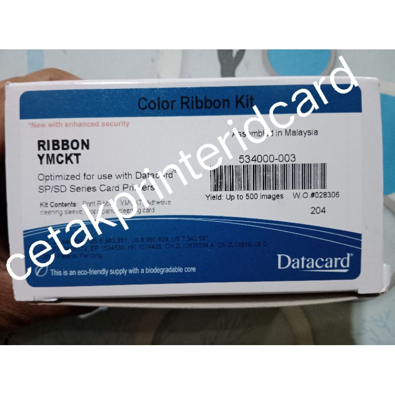 Ribbon Color Datacard YMCKT 534000-003 / Datacard / 534000-003 / YMCKT 534000-003 / YMCKT / Ribbon D