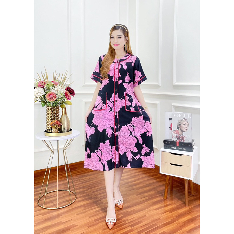 Lily Dress Rayon Busui Ld120 Full Kancing By Fulaizah