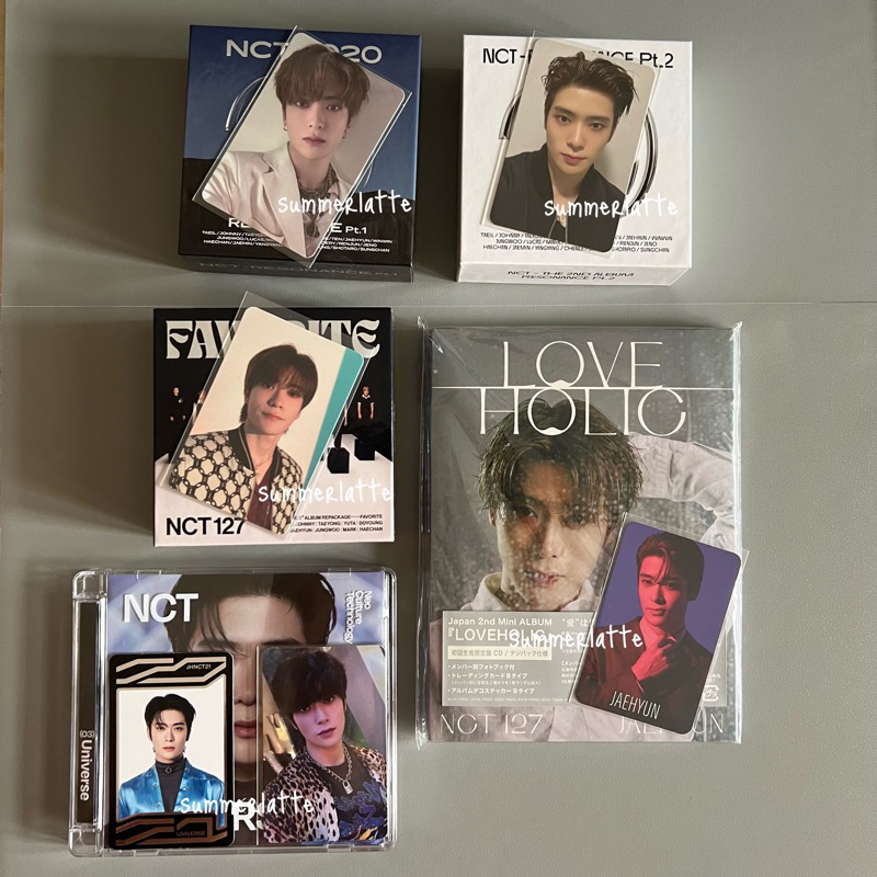 [Clearance] NCT127 - Jaehyun unsealed album pc set Kihno Jewel Loveholic Resonance Favorite