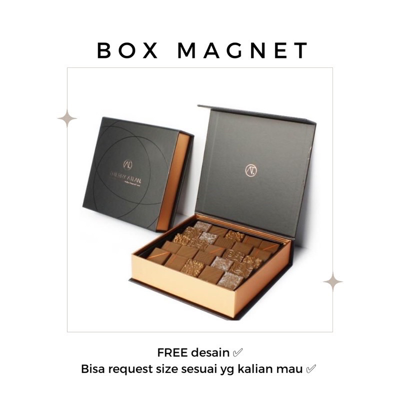 

Magnet Box 22x22x8 cm Custom Magnet Box