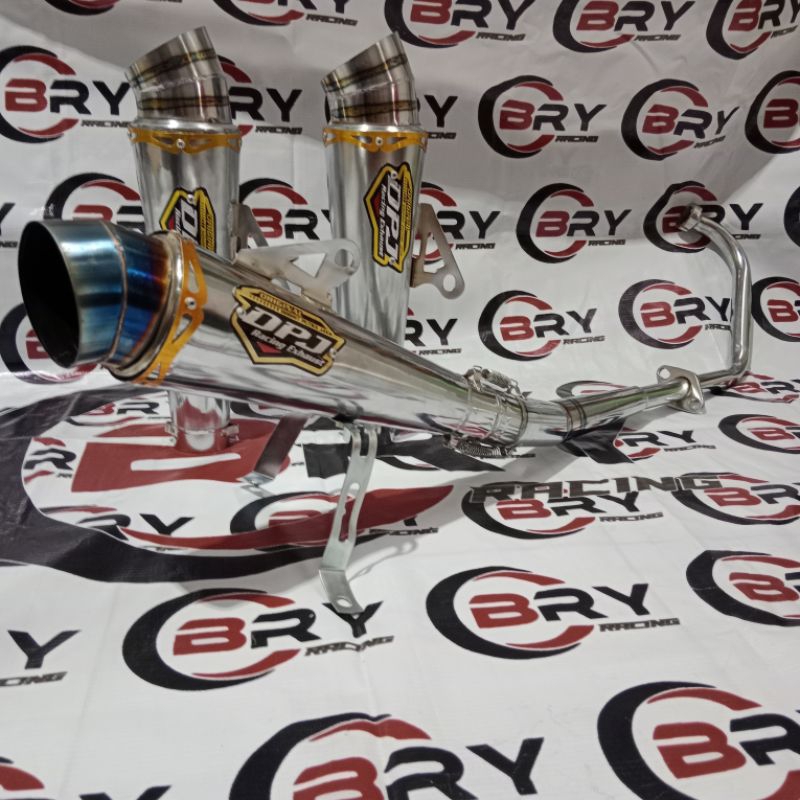 KNALPOT DPJ RACING UNTUK MOTOR JUPITER MX OLD/JUPITER MX NEW 135/SATRIA FU