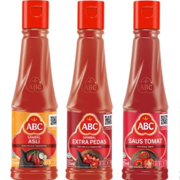 

Abc saus sambal asli/extra pedas/tomat 135ml (kecil)