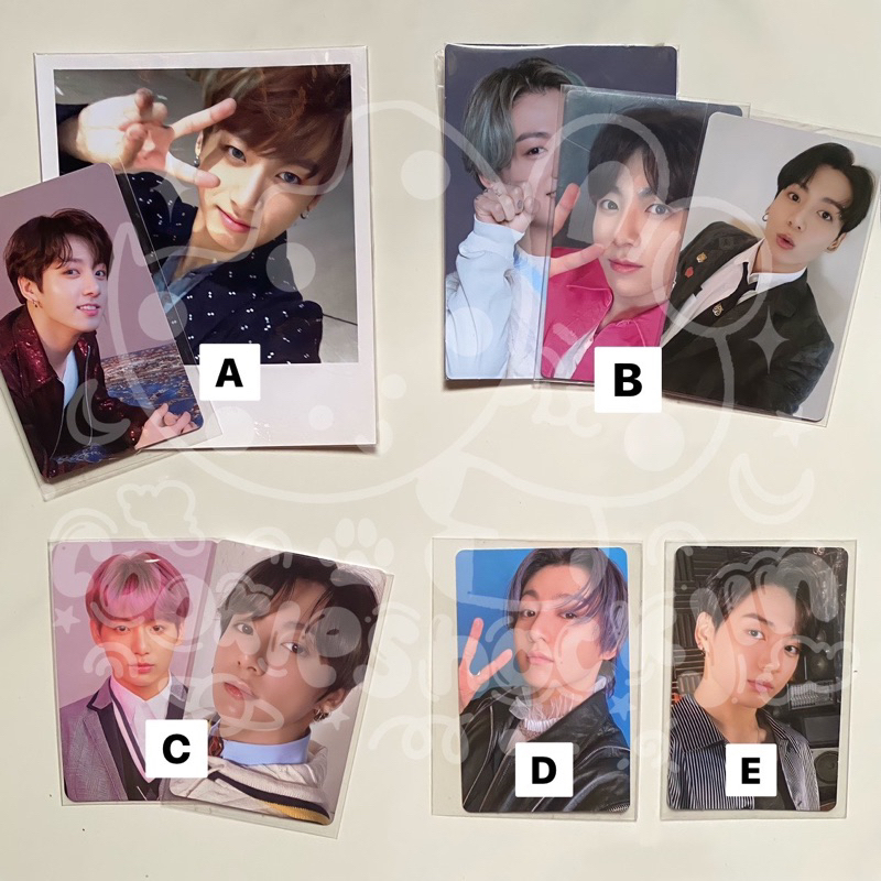 Photocard Jungkook (tear o, answer l, light, dicon, dll)