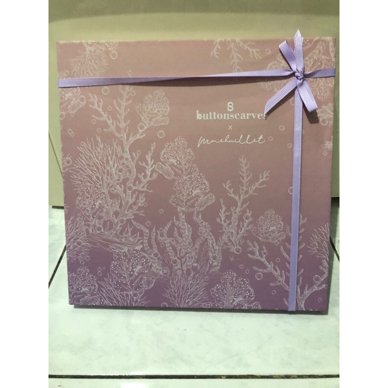 Buttonscarves El Minirca Voal Square Pinky Sky