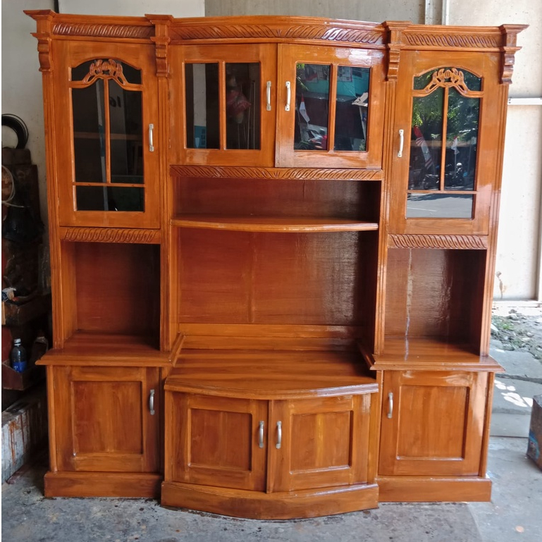 Buffet Tv + Lemari kayu Jati
