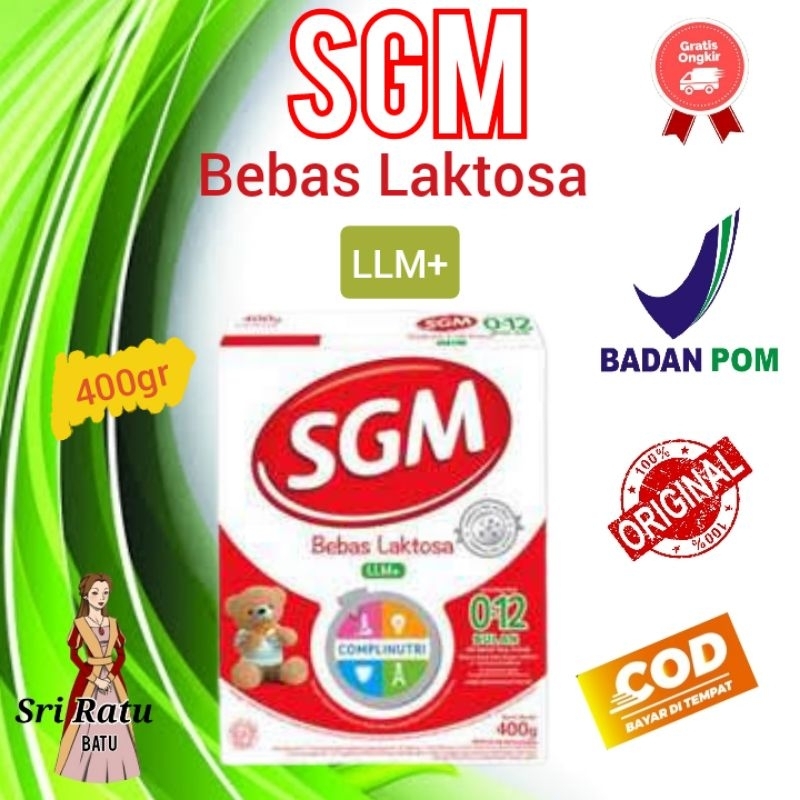 Sgm LLM 400 gram / Susu Sgm LLM+ / Susu Bebas Laktosa