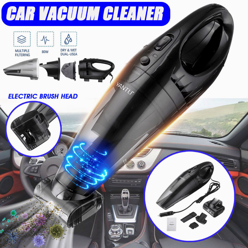 Penyedot Debu Vacum Cleaner 120W Kuat Vacuum Cleaner Mobil CordVacuum Wet And Dry Cleaner