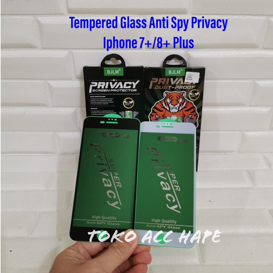 TEMPERED GLASS IPHONE 7+/8+ PLUS ANTI SPY PRIVACY PREMIUM FULL COVER