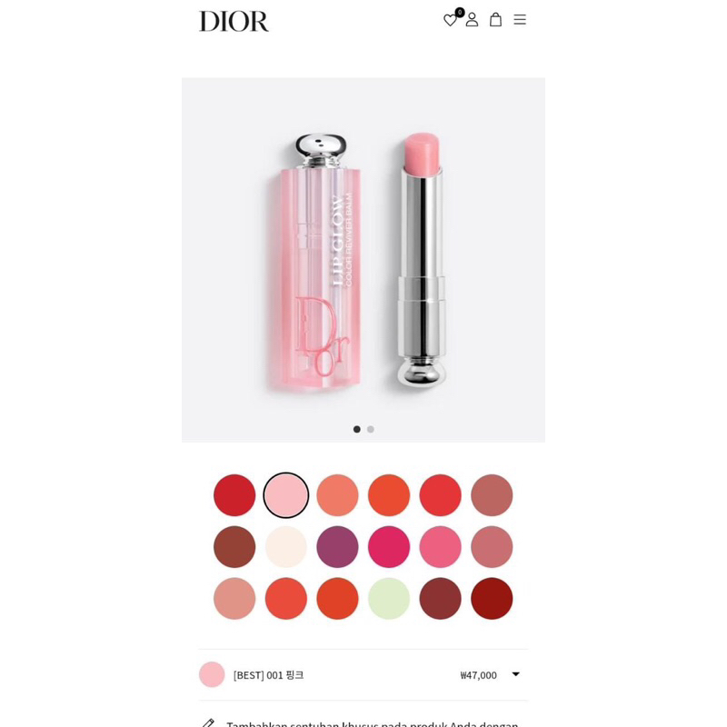 [ORDER] D1OR Lip Addict Lip Balm Lip Maximizer Tint