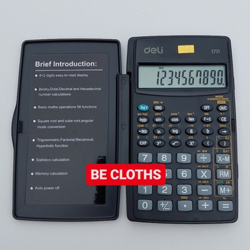 

Deli E1711 Kalkulator - scientific 56F Kalkulator 1711