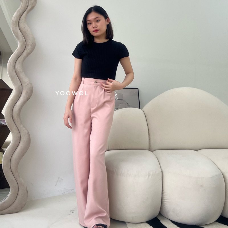 [LAST STOCK] Keira Pants / Highwaist Woman Pants Bawahan Celana Kulot Wanita