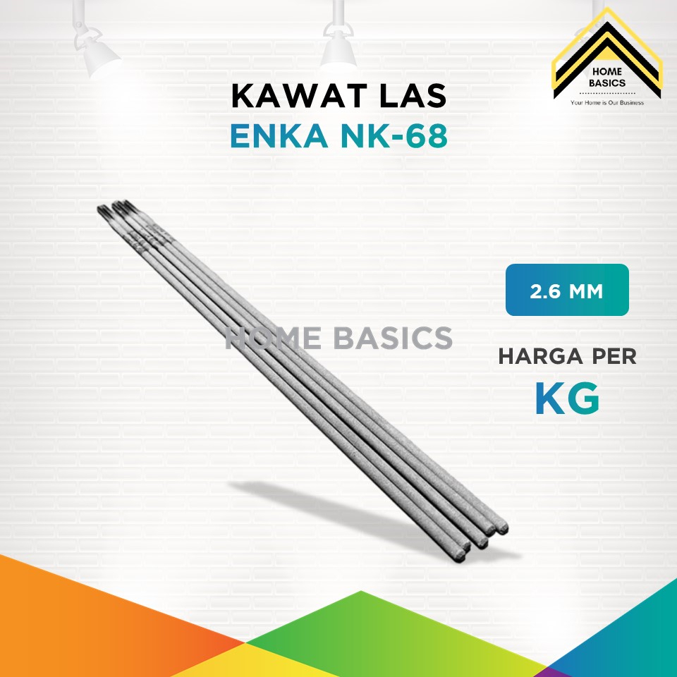 Kawat Las ENKA 2.6 mm Per Kg / Kawat Las NK-68 / Kiloan / Eceran