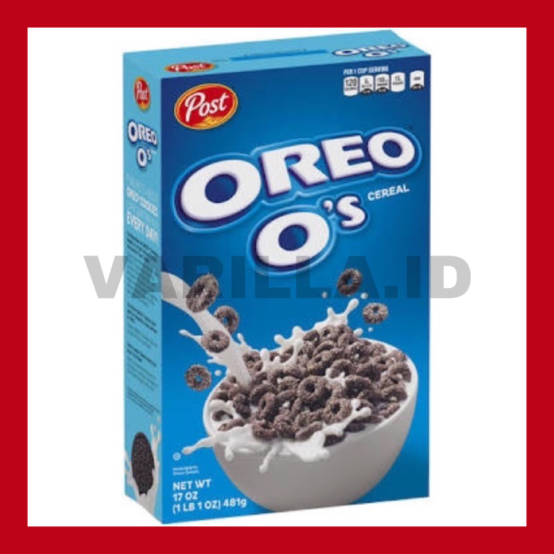 OREO O’S CEREAL (WITH VANILLA) HALAL 311GR & 481GR MADE IN USA