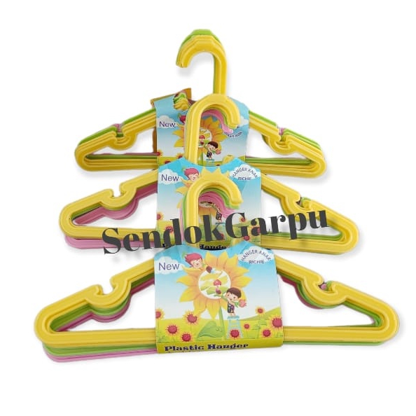 Gantungan Baju Anak Anak / Hanger Anak Richie 12pcs