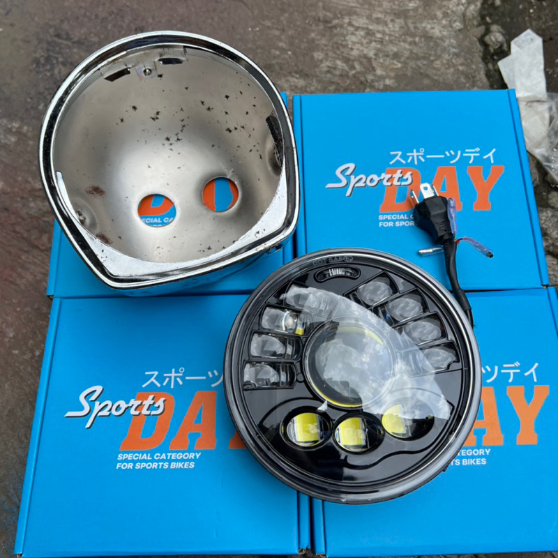 daymaker bilet set batok van van Crom 5,75inc lampu biled daymaker set van van