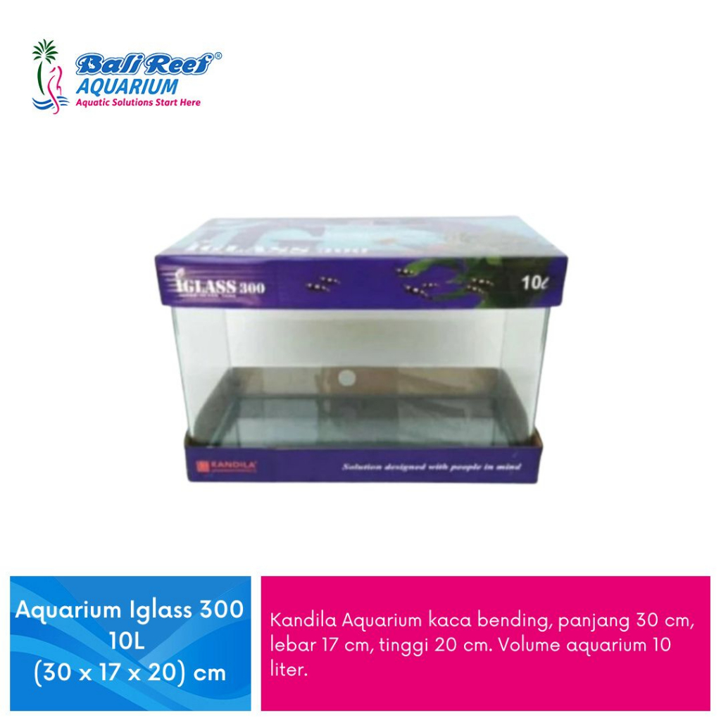 Aquarium Bending Kandila Aquarium Lengkung Kandila 30 Cm