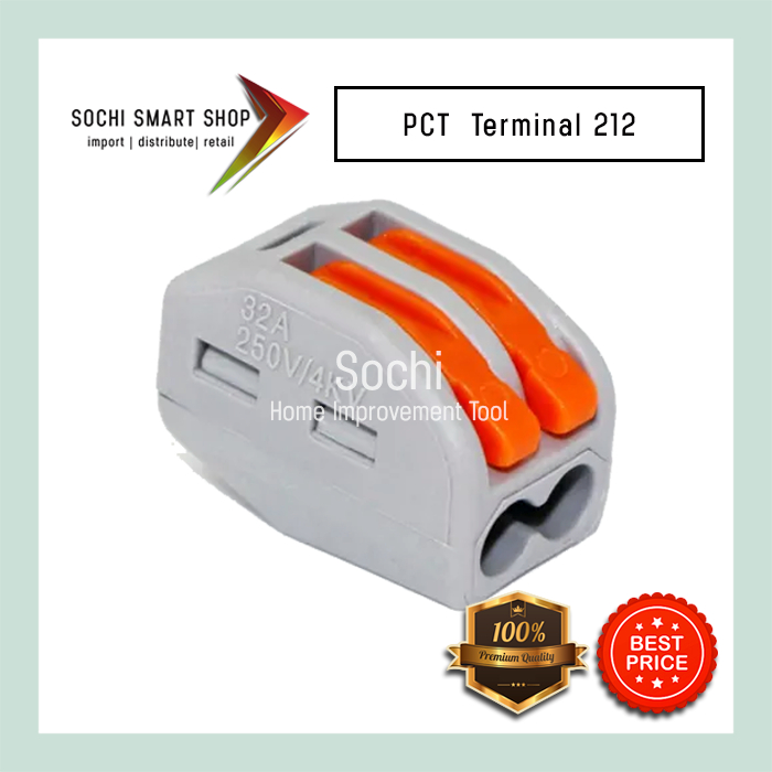 PCT Terminal 212 - Sambungan Kabel Listrik  2 Pin