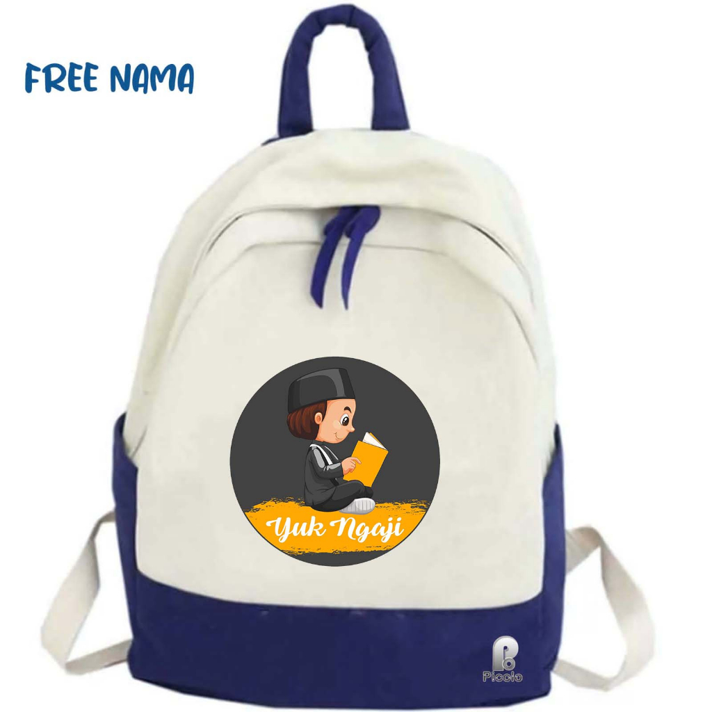 TAS RANSEL ANAK SEKOLAH/NGAJI MOTIF KARTUN YUK NGAJI