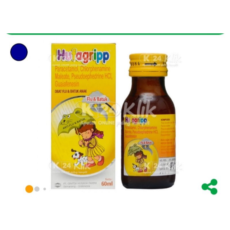 

Hufagrip flu dan batuk sirup 60 ml