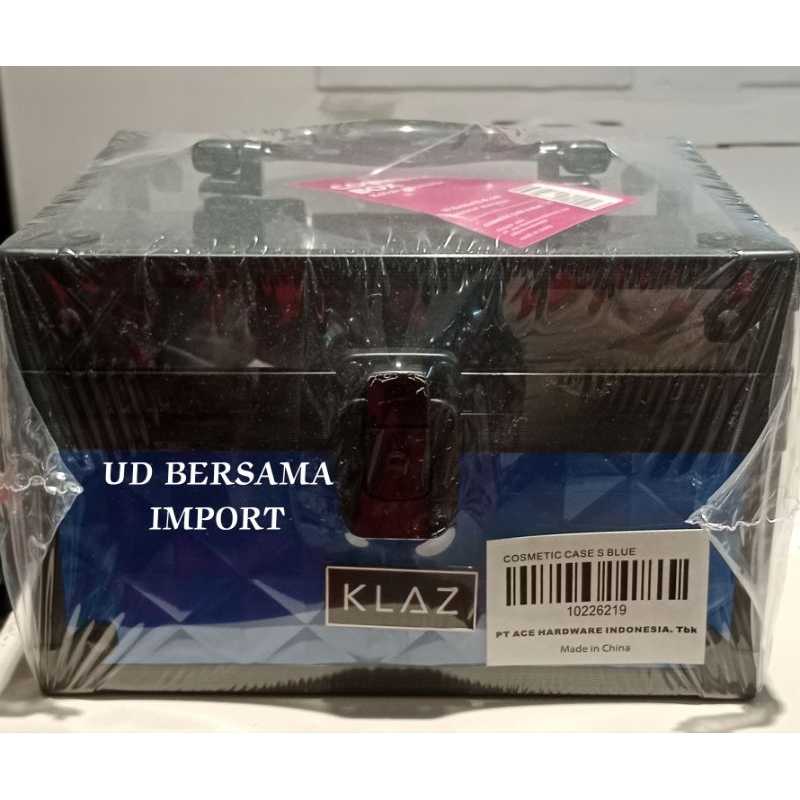 KLAZ Kotak Kosmetik Ukuran S/Kotak Make Up/Cosmetic Case - Biru