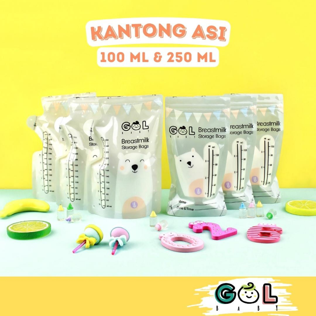 Kantong asi Breast Milk Plastik Asi 100ml dan 250ml Breastmilk Storage Bag BPA FREE / Plastik ASI / Kantong Asip / Air Susu Ibu