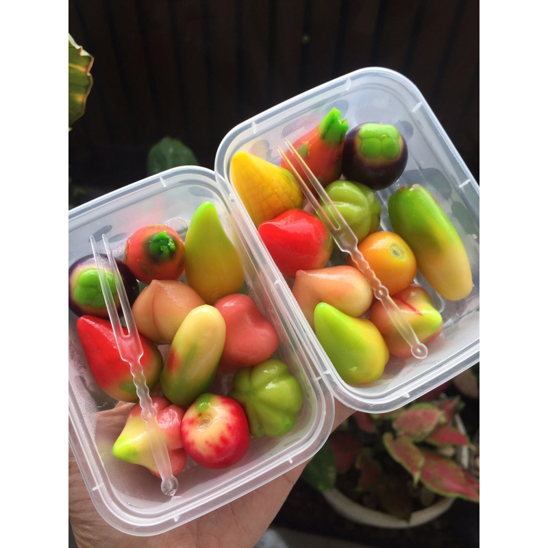 

1Pack isi 10pcs Look Choup/ Lukchup Kue Buah Mini Thailand