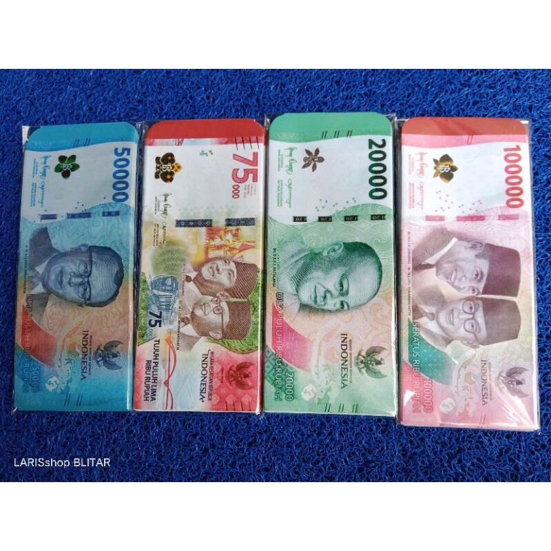 

Amplop Lebaran Panjang Tema Uang Dan Bank isi 10