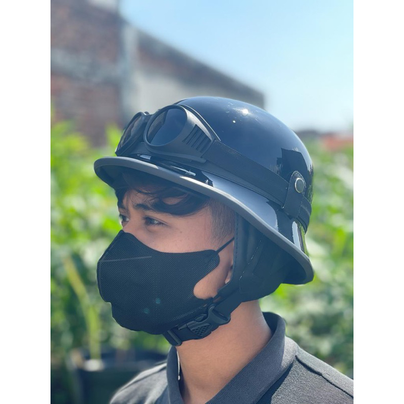 Helm retro millenial NAZI CRAZY HITAM GLOSY kombinasi Kacamata/helm retro chips NAZI/ helm nazi chips /helm club classic / helm nazi/helm nazi kulit coklat/helm kulit/helm retro/helm klasik/helm classiC