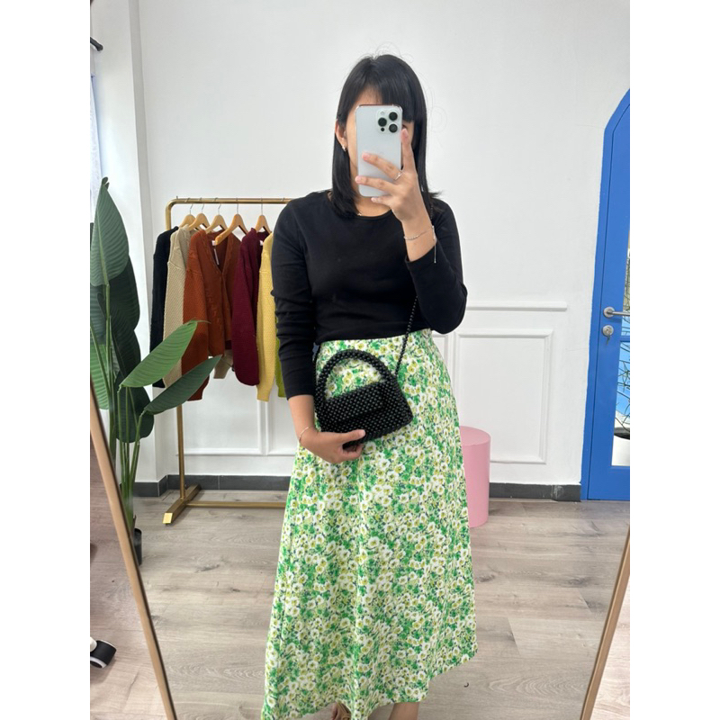 Flara skirt Import Flower BY ALLNKnitwear