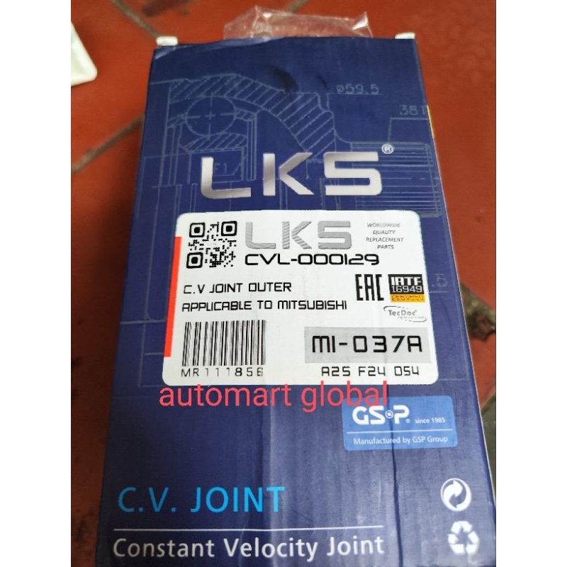 as roda cv joint luar galand VR HIU ST LELE lks