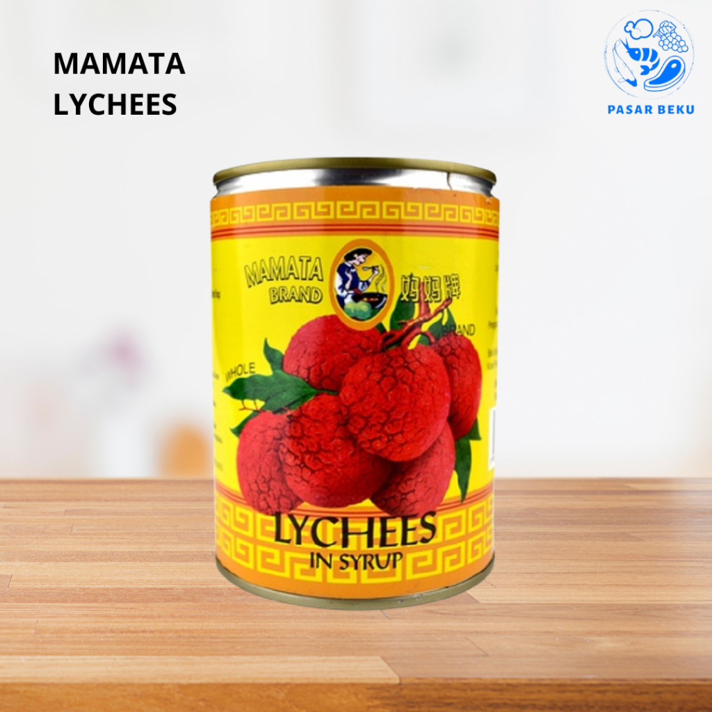 

Leci Kaleng MAMATA BRAND 565gr Leci Dalam Kaleng Lychee Toping Pasar Beku Padang