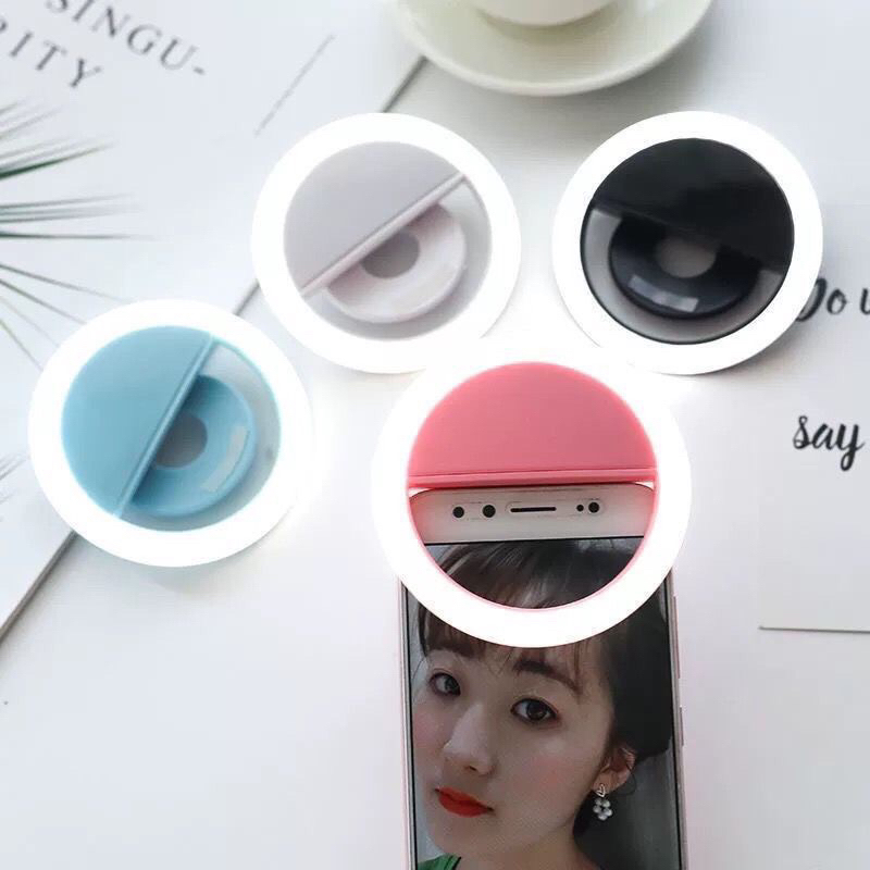 Lampu Bulat Ring Light Led Mini Selfie Untuk Camera HP Flash Charm