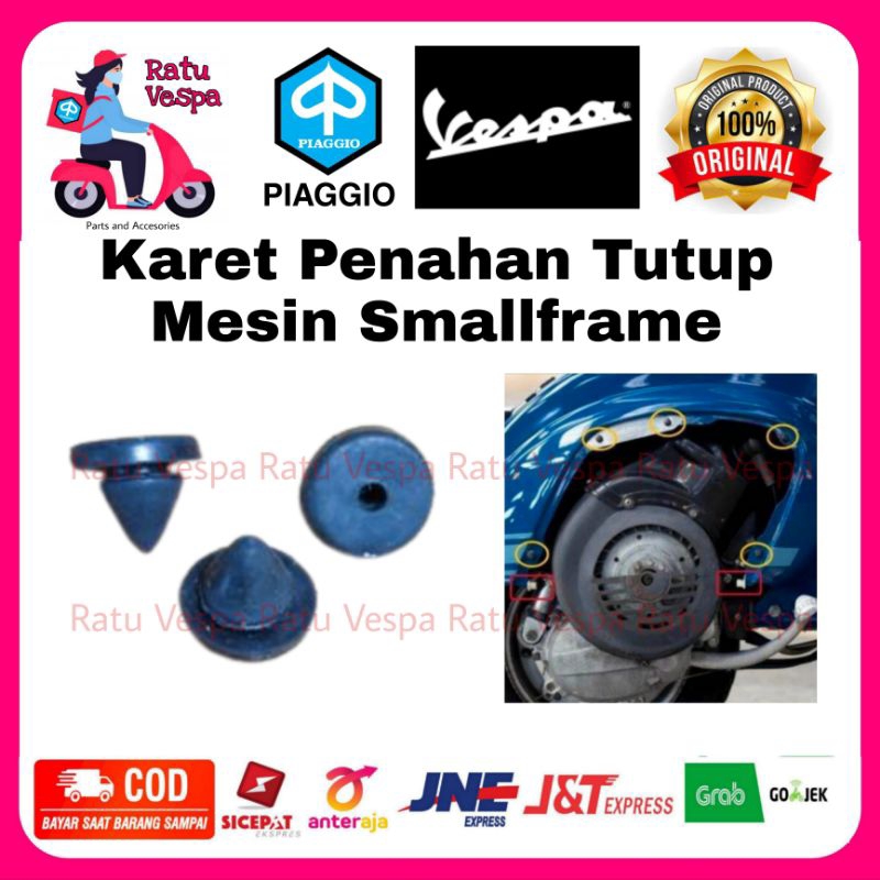Karet Penahan Tutup Mesin Vespa Smallframe PTS Darling SS dll