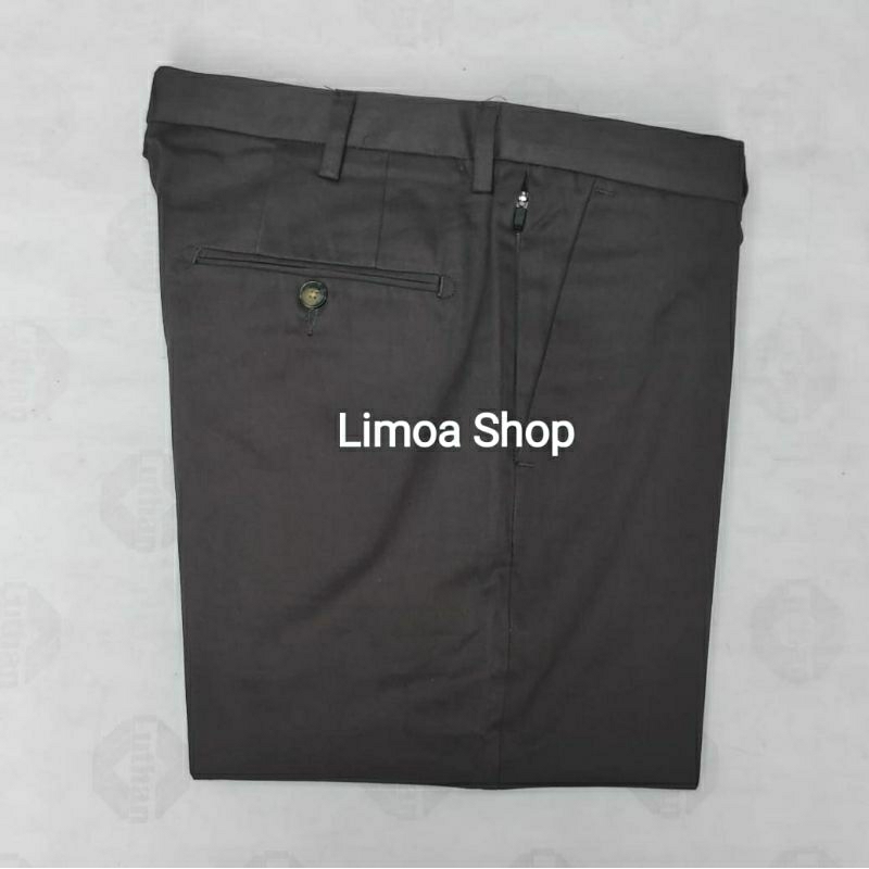 Celana Chino Formal COLE Slimfit Abu Gelap Non Stretch CL 20