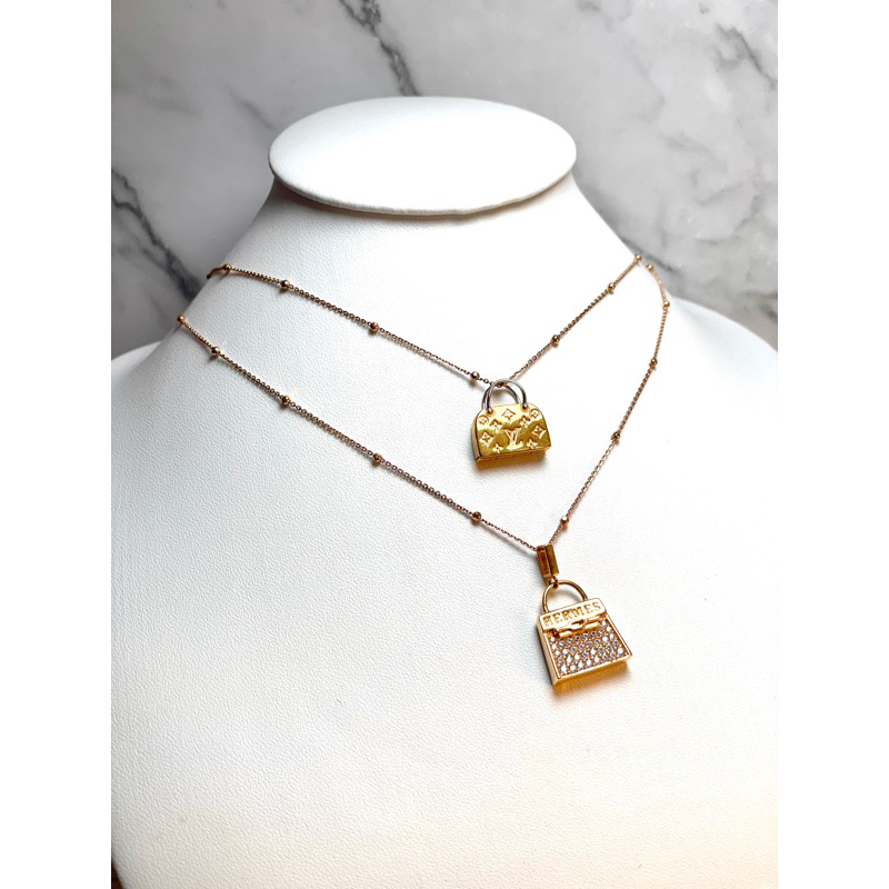 Kalung emas kadar 17k