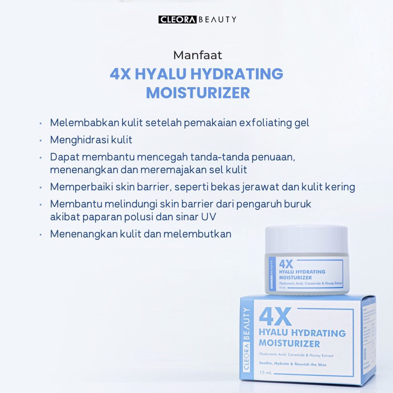 Cleora Beauty 4X Hyalu Hydrating Moisturizer